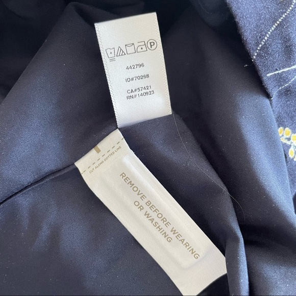 Loft Romper - Navy - Daisy Tie Floral Petite XXS (PXXS) *NWOT!* - Picture 6 of 6